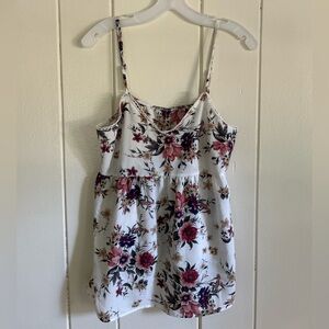 Floral Babydoll Tank Top